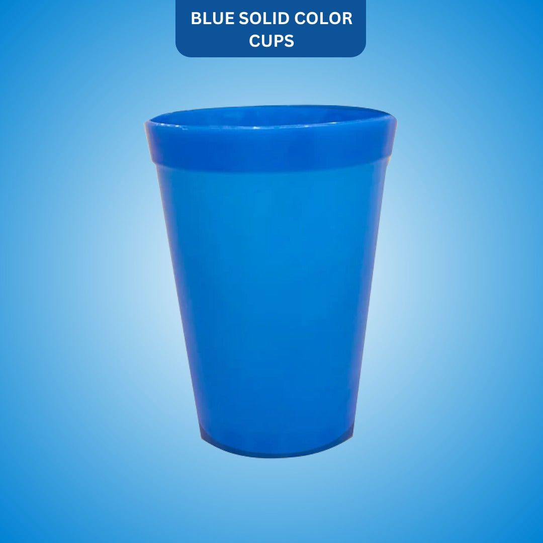 Royal Blue Solid Color Cups 300 ML - 6PC