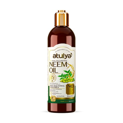 Atulya Neem Pure Cold Pressed Oil | Anti-bacterial - 200ml