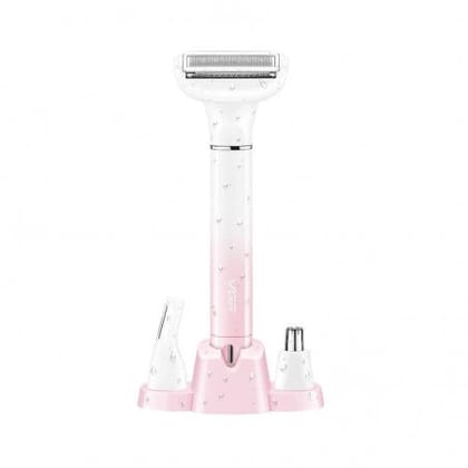 VGR V-611 Professional 3-IN-1 Lady Shaver Set, Shaver For Women (Pink)