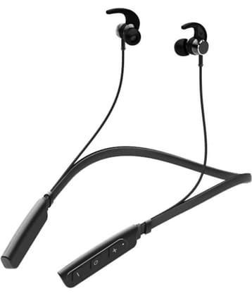 Neo ROKERZ Bluetooth Bluetooth Neckband On Ear 40 Hours Playback Active Noise cancellation IPX4(Splash & Sweat Proof) Black
