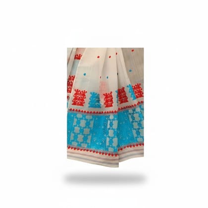 Artisanal Cotton Saree with Traditional Motifs