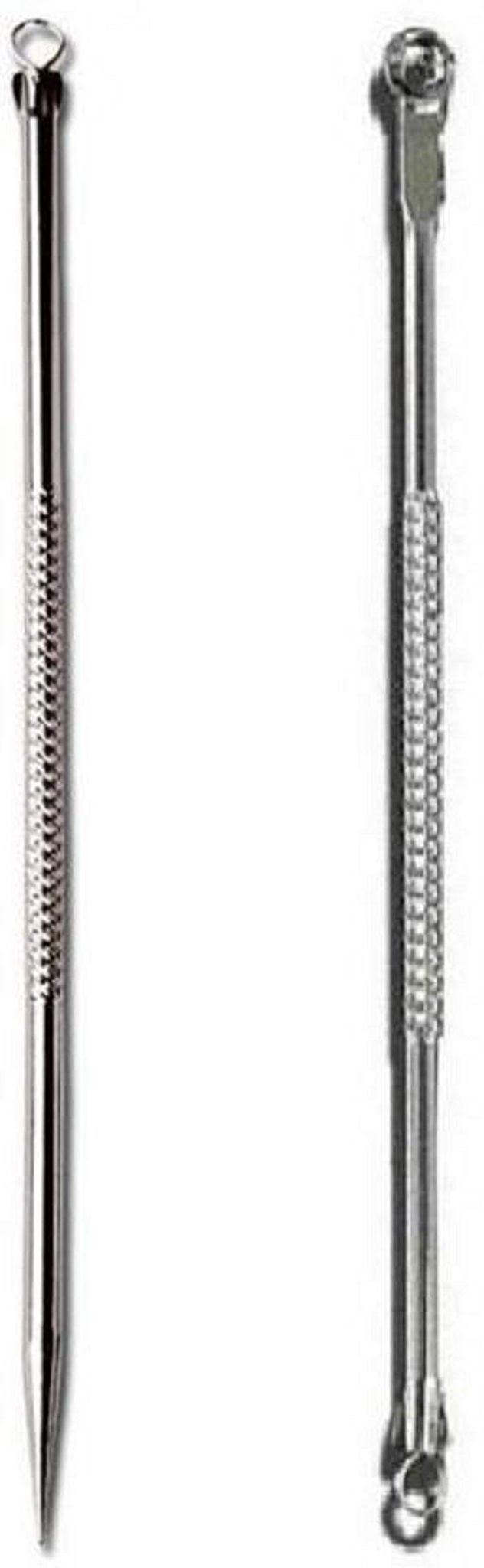 Glamezone Stainless Steel Blackhead Remover Needle Round & Pointed Tip (Pack Of 2)