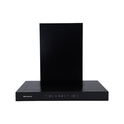 Wonderchef Ultima D-Lite 60cm 1400 m3/hr Auto Clean Curved Glass Chimney | Baffle Filter | Powerful suction | Touch + 3 speed Motion Sensor control | Low Noise | 7 Year Warranty | Black Wonderchef Ultima D-Lite 60cm 1400 m3/hr Auto Clean Curved Glass Chi
