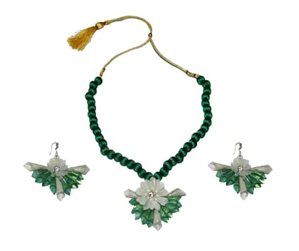 JHALMUDHI PATTERN EARRING NECKLACE SET JHALMUDHI PATTERN EARRING NECKLACE SET