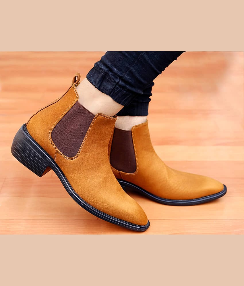 YUVRATO BAXI Boat Tan Casual Shoes