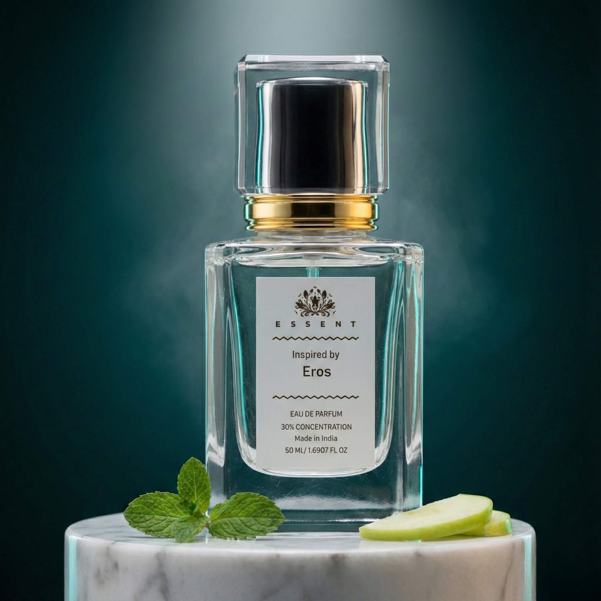 Essent Perfumes Versace Eros Eau de Parfum (EDP) – Fresh Mint Vanilla Sweet Long Lasting Perfume – Men’s Fragrance