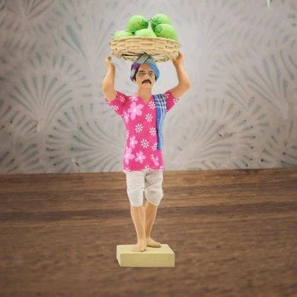 Golu Doll Coconut Seller Handicraft Clay Handicraft