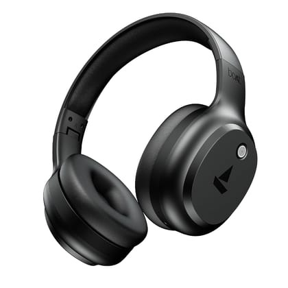 boAt Rockerz 421, 60H Battery, Low Latency(40Ms), 40Mm Drivers, ENx Tech, App Support, Bluetooth Headphones, Wireless Over Ear Headphone with Mic (Black Sabre) boAt Rockerz 421, 60H Battery, Low Latency(40Ms), 40Mm Drivers, ENx Tech, App Support, Bluetoo