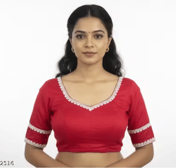 Cotton silk les Design Blouse