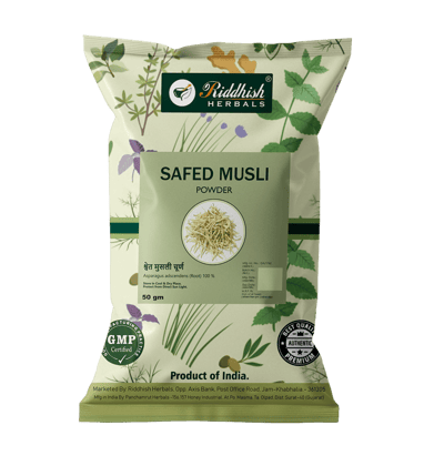 Riddhish Herbals Safed Musli  Powder - (50 gm Each) - combo pack (2)