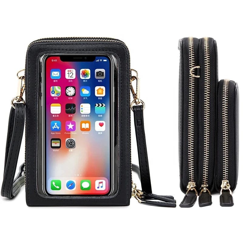 MIYIN women hand bags Transparent Touch screen mini mobile phone bags purse Small shoulder cross body bags women handbags