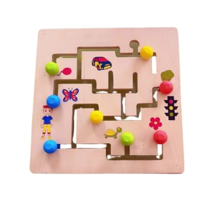Zuvoy Path Finder Puzzle for Kids | Montessori Learning Toy | Fine Motor Skills & Problem-Solving Game | Eco-Friendly & Safe Zuvoy Path Finder Puzzle for Kids | Montessori Learning Toy | Fine Motor Skills & Problem-Solving Game | Eco-Friendly & Safe
