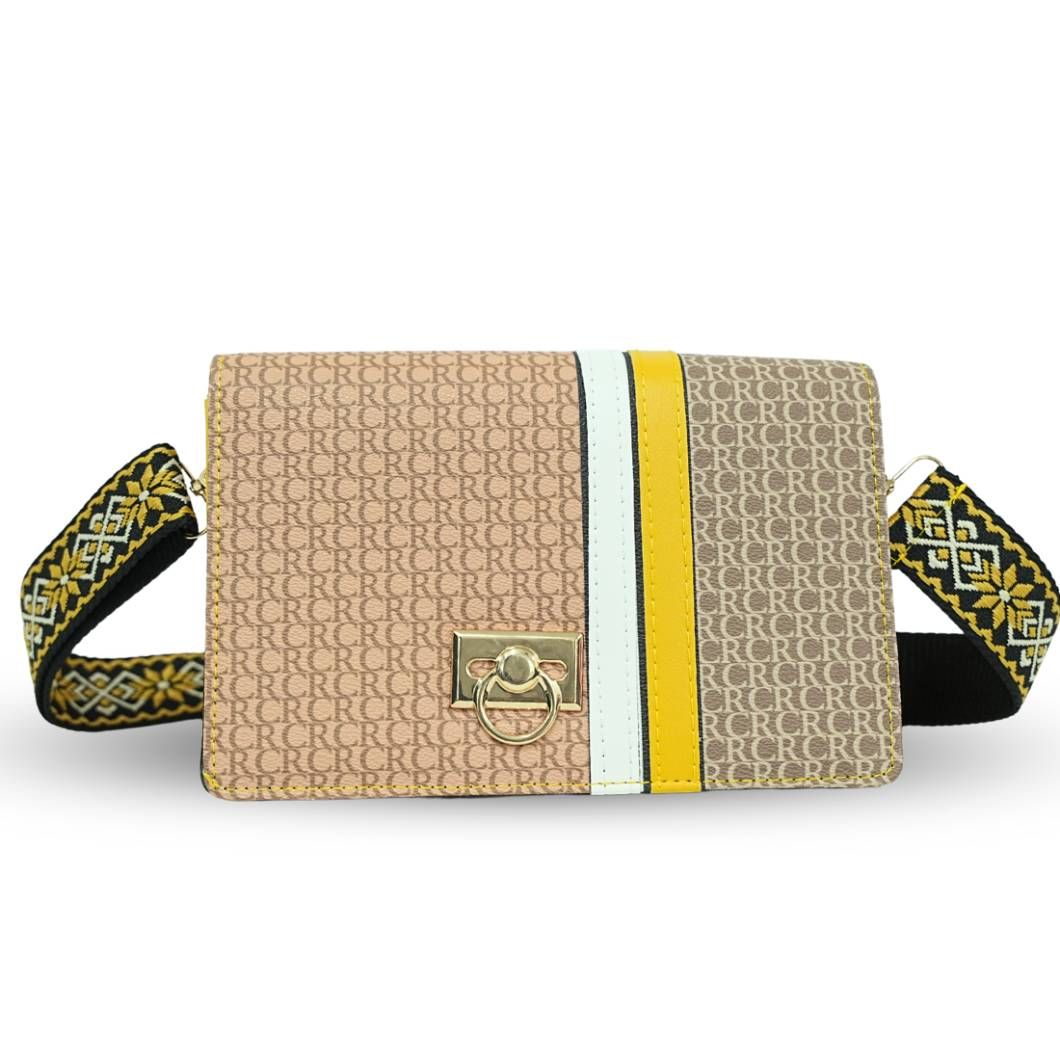 Stylish Sling Bag for Women and Girls Ideal for Travel Shopping and College Crossbody Sling Bag (Yellow)