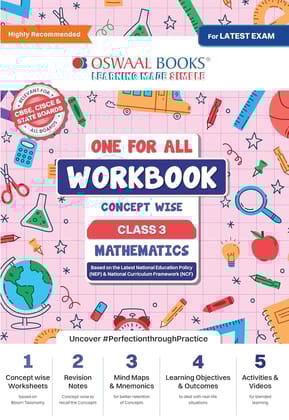 OSWAAL CBSE ONE FOR ALL WORKBOOK MATHEMATICS CLASS 3 WITH 25 TRENDS OF CBSE [Paperback] oswaal