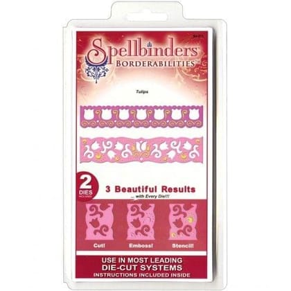 SPELLBINDERS BORDERABILITIES TULIPS DIE