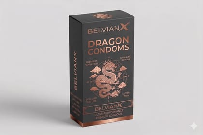 BelvianX Dragon Condam For Men 6-inch for regular use | Ultra Soft | Long Lasted