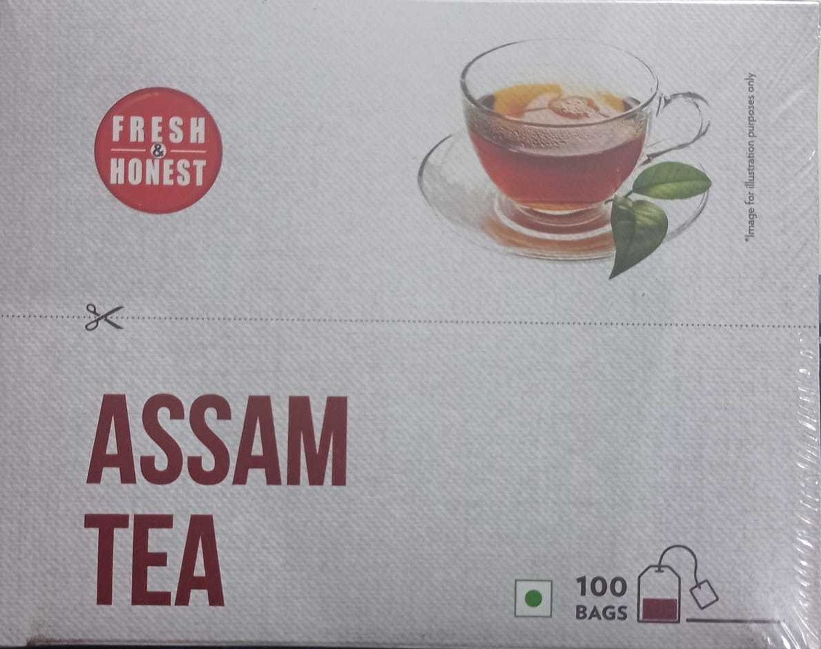 100% Pure Assam Black Tea Bags 100 Count Strong Breakfast Tea