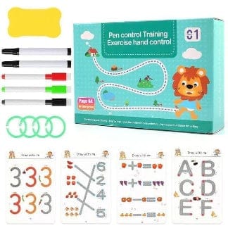 Reusable Pen Control Training Workbook Set