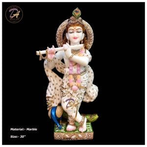 Marble Krishna Statue