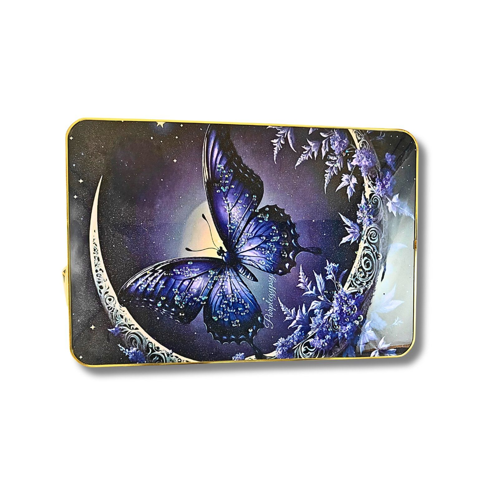 Saadhya Decors 3D Butterfly on Moon Scenery Frame – No More Plain Walls, Add Magical Beauty, Dreamy Glow & Celestial Elegance
