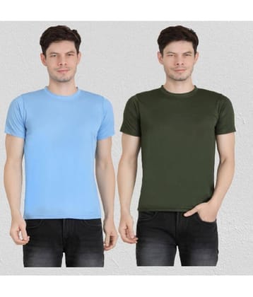 Ben Toi Pack of 2 Polyester Regular Fit Men's T-Shirt ( White )