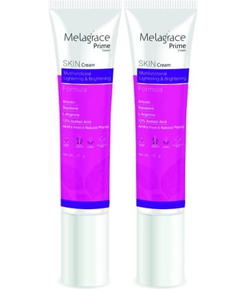 Melagrace Prime Skin Cream Lightening & Brightening Formula with Azelaic Acid-Pack of 2 (15g each)