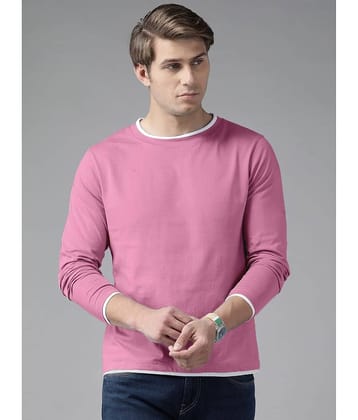 The Dry State - Pink Cotton Regular Fit Men's T-Shirt ( Pack of 1 )