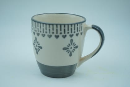 White & Grey Tea / Coffee Mug