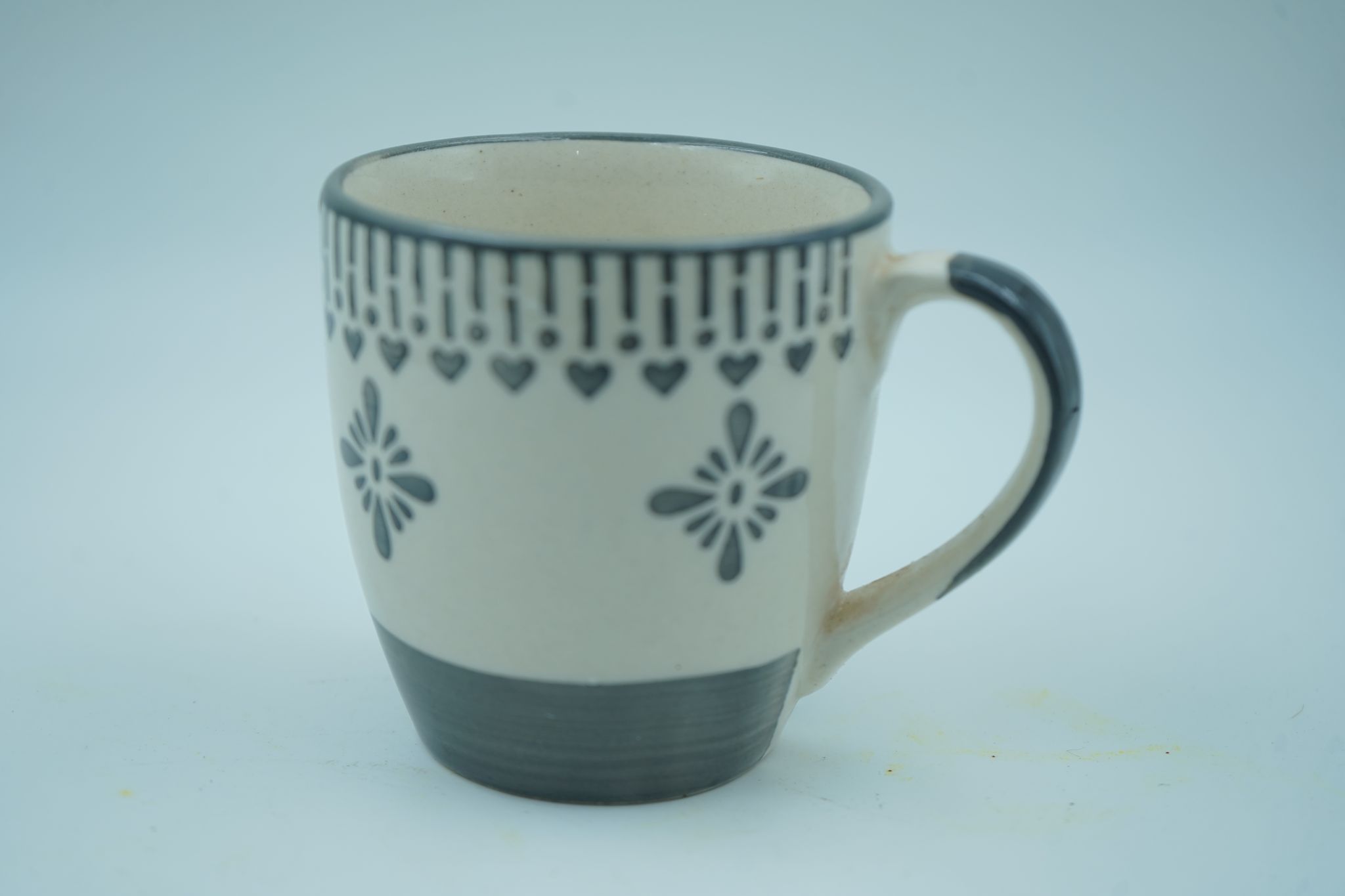 White & Grey Tea / Coffee Mug
