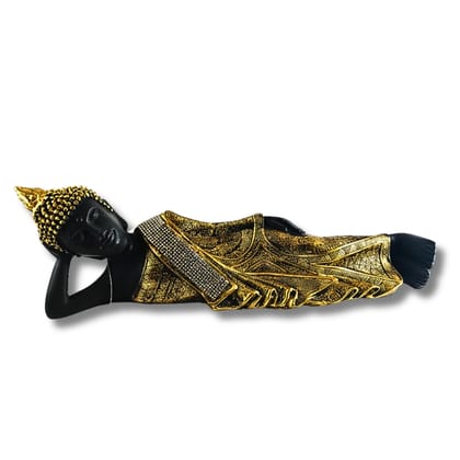 Premium Sleeping Buddha Golden Statue for Peaceful Home Decor - Saadhya Decors