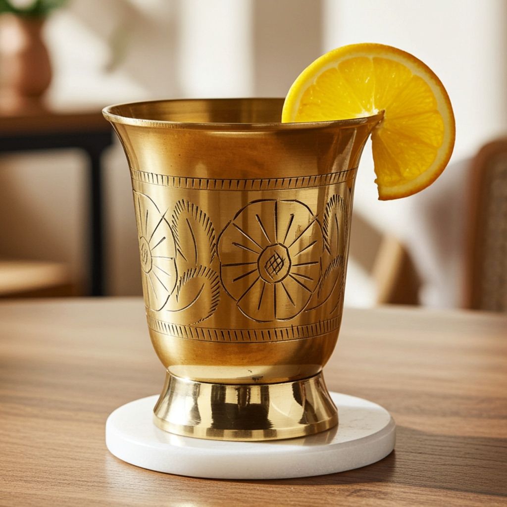 Brass Lemon Glass, 200 ML (ZMAS179 D)