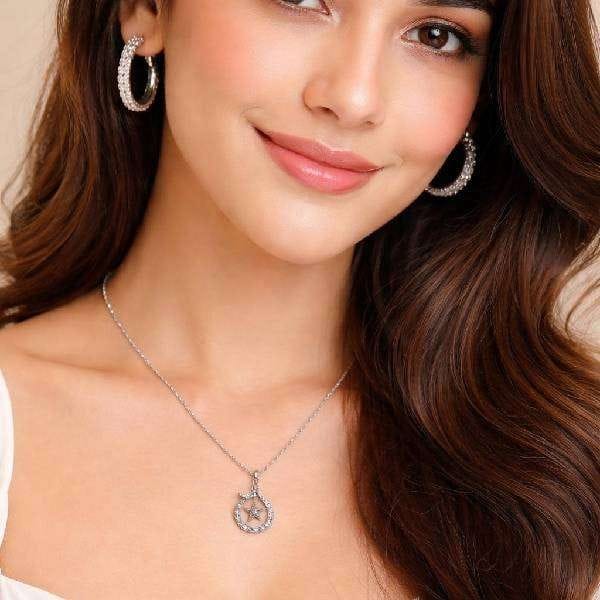 Paris Love Eiffel Drop Pendant Necklace