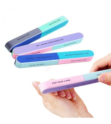 Elecsera Nail Buffers/Filers for Manicure Pack of 4 (Set of 4)