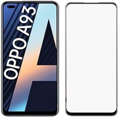 PLUGTECH Advanced Tempered Glass With Anti-Explosion 9H Hardness Edge-To-Edge Coverage Screen Guard for OPPO A93