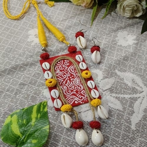 Handmade Necklace Set With Earrings Set