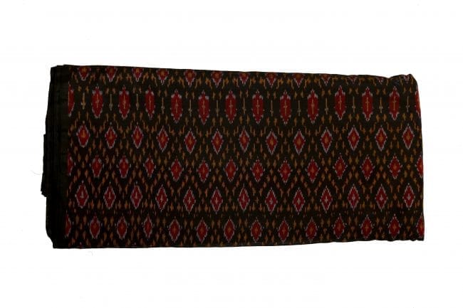 Cotton Silk Running Fabric Standard Size Black (2.5 Meters)