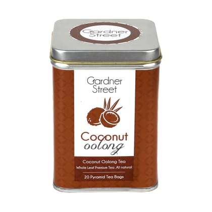 Gardner Street Tea - COCONUT OOLONG - 20 PYRAMID TEA BAGS Gardner Street Tea - COCONUT OOLONG - 20 PYRAMID TEA BAGS