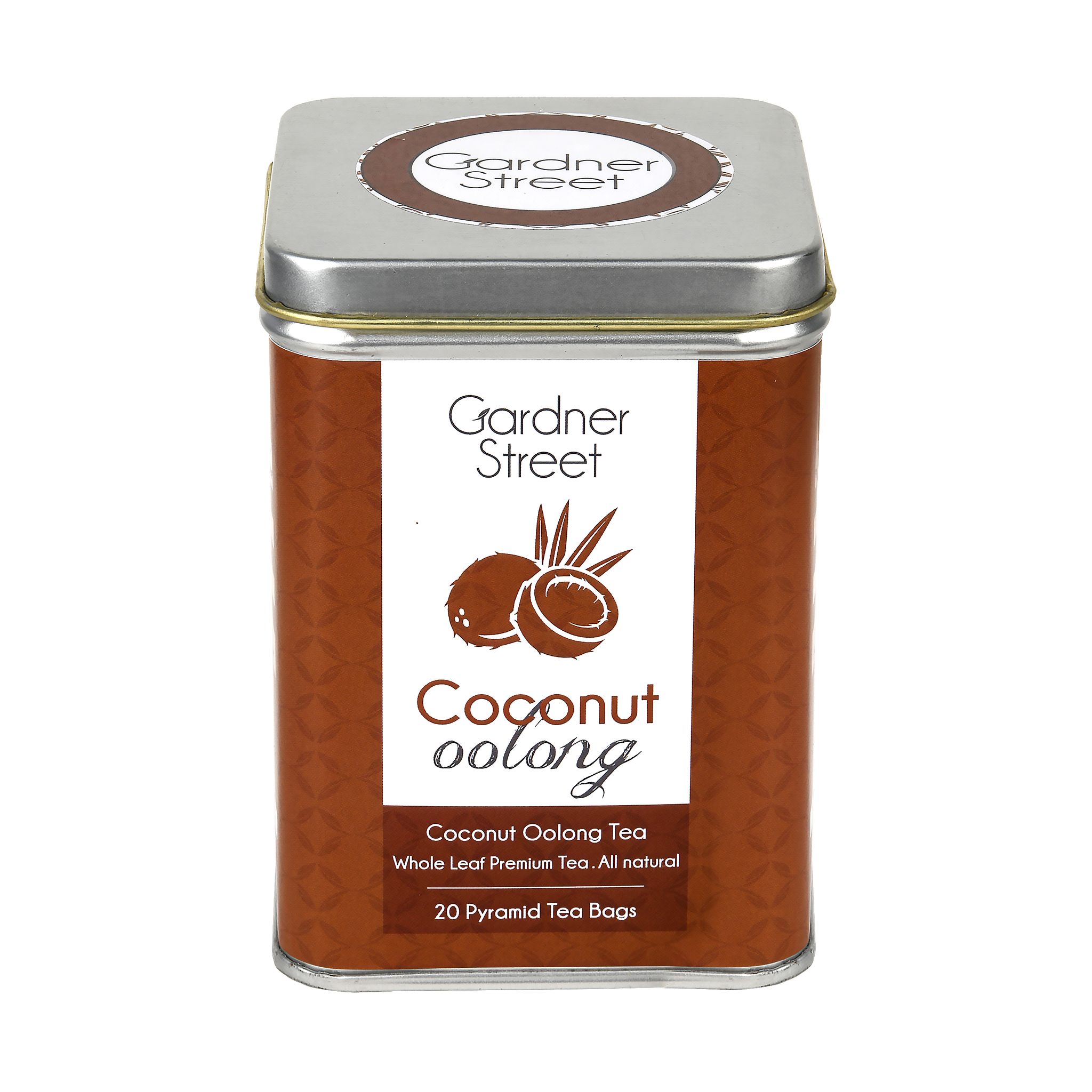 Gardner Street Tea - COCONUT OOLONG - 20 PYRAMID TEA BAGS