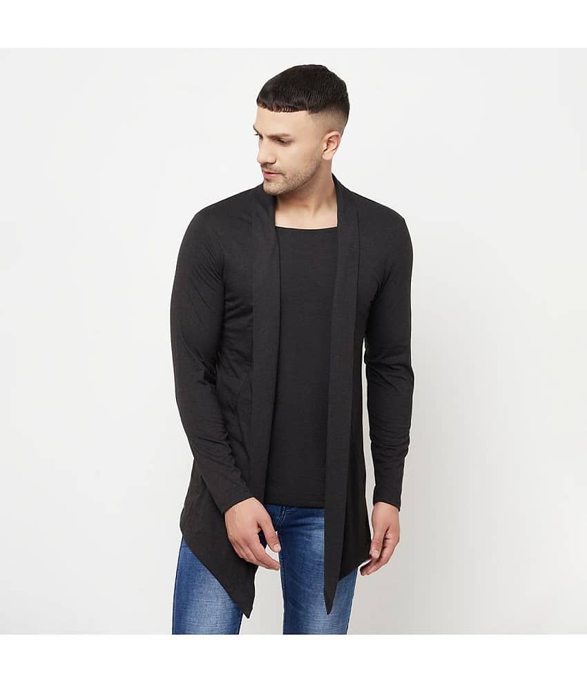 Glito - Black Cotton Blend Men's Cardigan Sweater ( Pack of 1 )