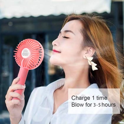 Mini Handheld Fan with 3 Speeds and USB Rechargeability  by Ruhi Import Store