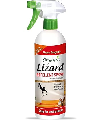 Green Dragon's Natural & Organic | Strong Lizard Repellent Spray 500ml (for outdoor use only) | 0% Chemicals 100% Effective