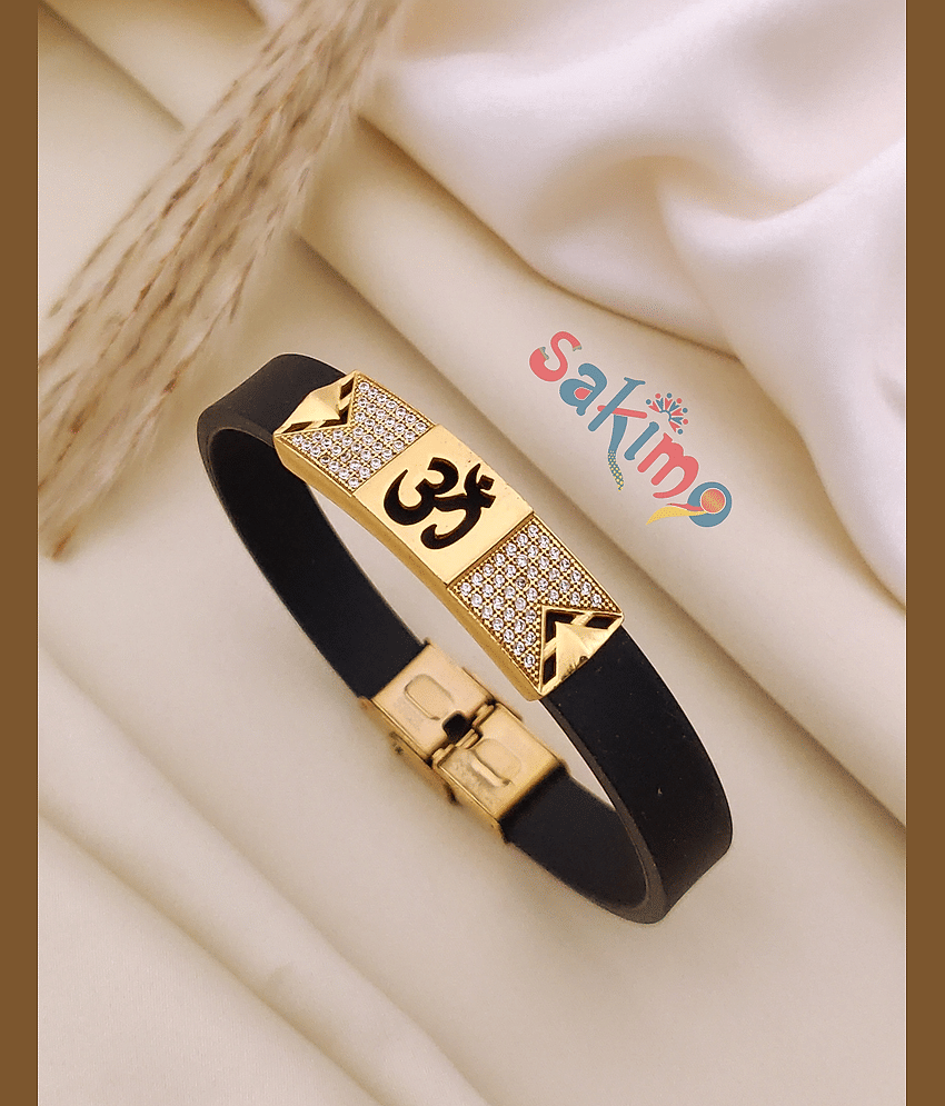 sakimo Black Bracelet ( Pack of 1 )