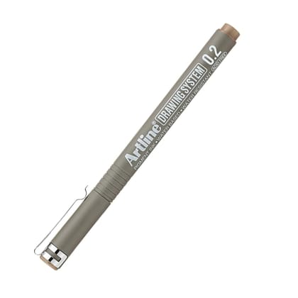 Artline Drawing System Pen 0.2 Marker Pale Brown Colour Pack of 12 | Explore Various Drawing Techniques for Artists & Designers Artline Drawing System Pen 0.2 Marker Pale Brown Colour Pack of 12 | Explore Various Drawing Techniques for Artists & Designers