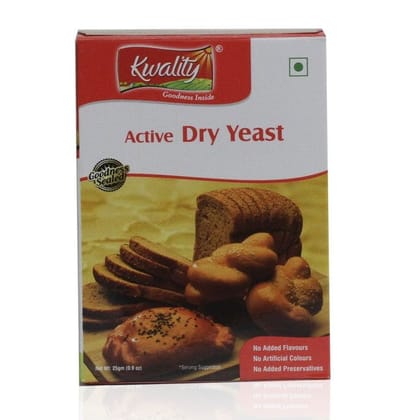 Kwality Food Ingredients - Dry Yeast, 25 gm Box Kwality Food Ingredients - Dry Yeast, 25 gm Box