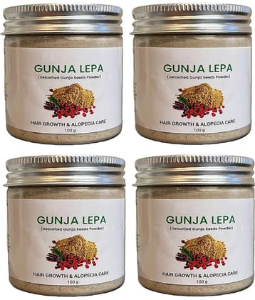 Oilanic Hair Growth Powder Gunja Lepa Powder 100 gm Pack of 4