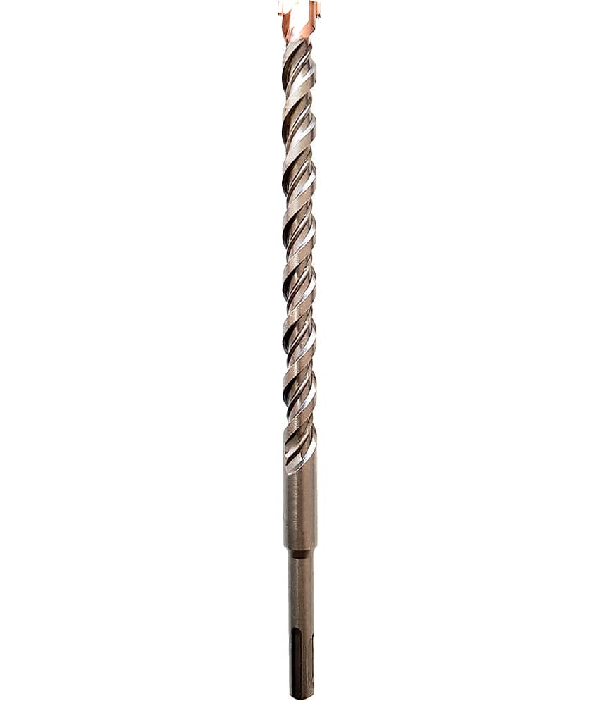 S4 Steel (16 x 210mm) Cross Tip Plus Hammer Drill Bit (Silver)