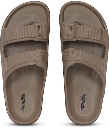 Aqualite Brown Men's Slide Flip Flop