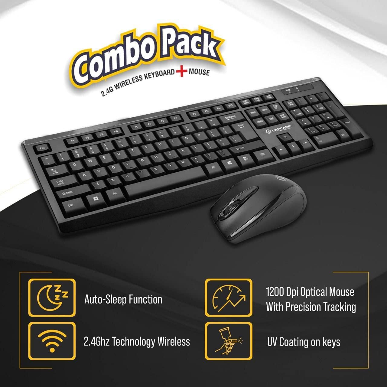 Lapcare - Wireless Keyboard & Mouse (Combo Pack)