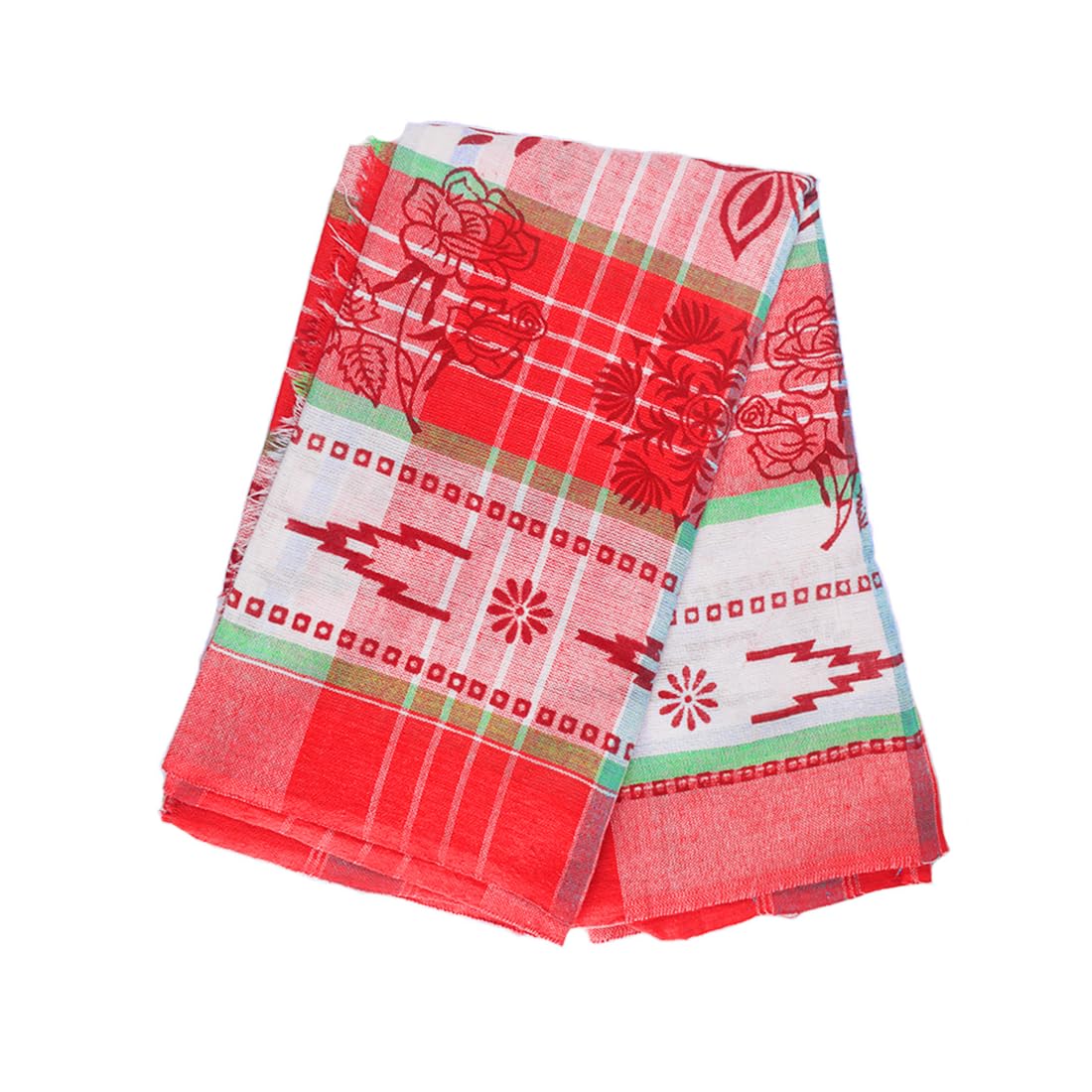 MAYAPURI Cotton Traditional Handloom Design Gamcha or Gamchha/Gamucha/Gamusa/Towel