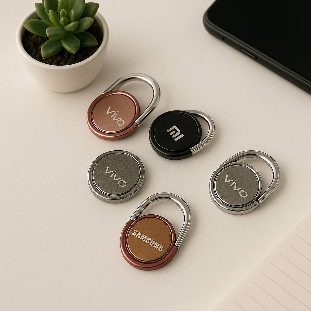 MIX BRAND MOBILE RING TRAY (Multicolour) (4 Pcs)